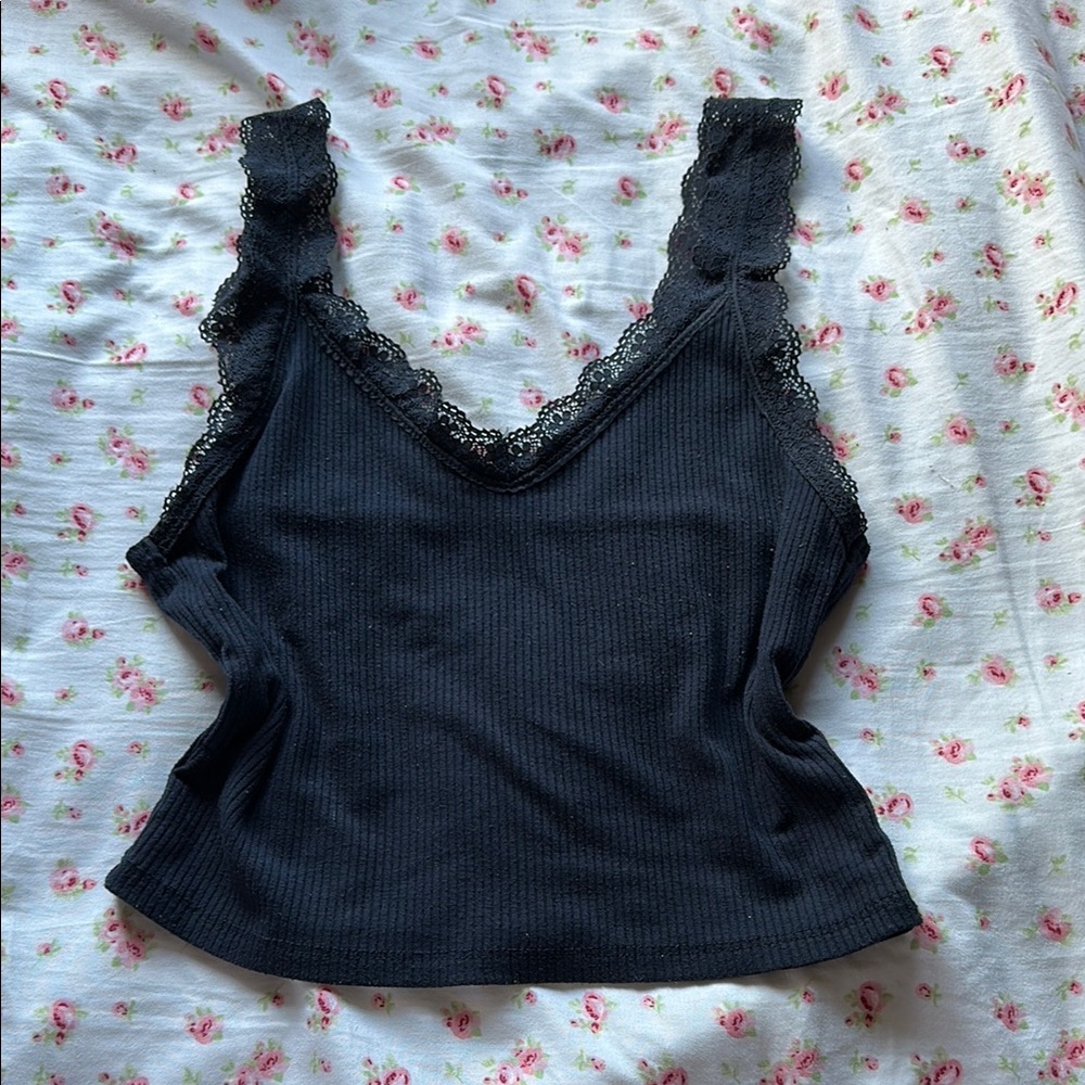 American eagle navy Crop Camisole